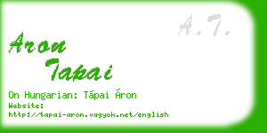 aron tapai business card