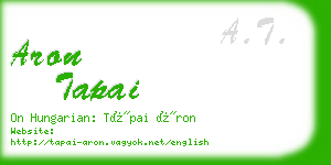 aron tapai business card